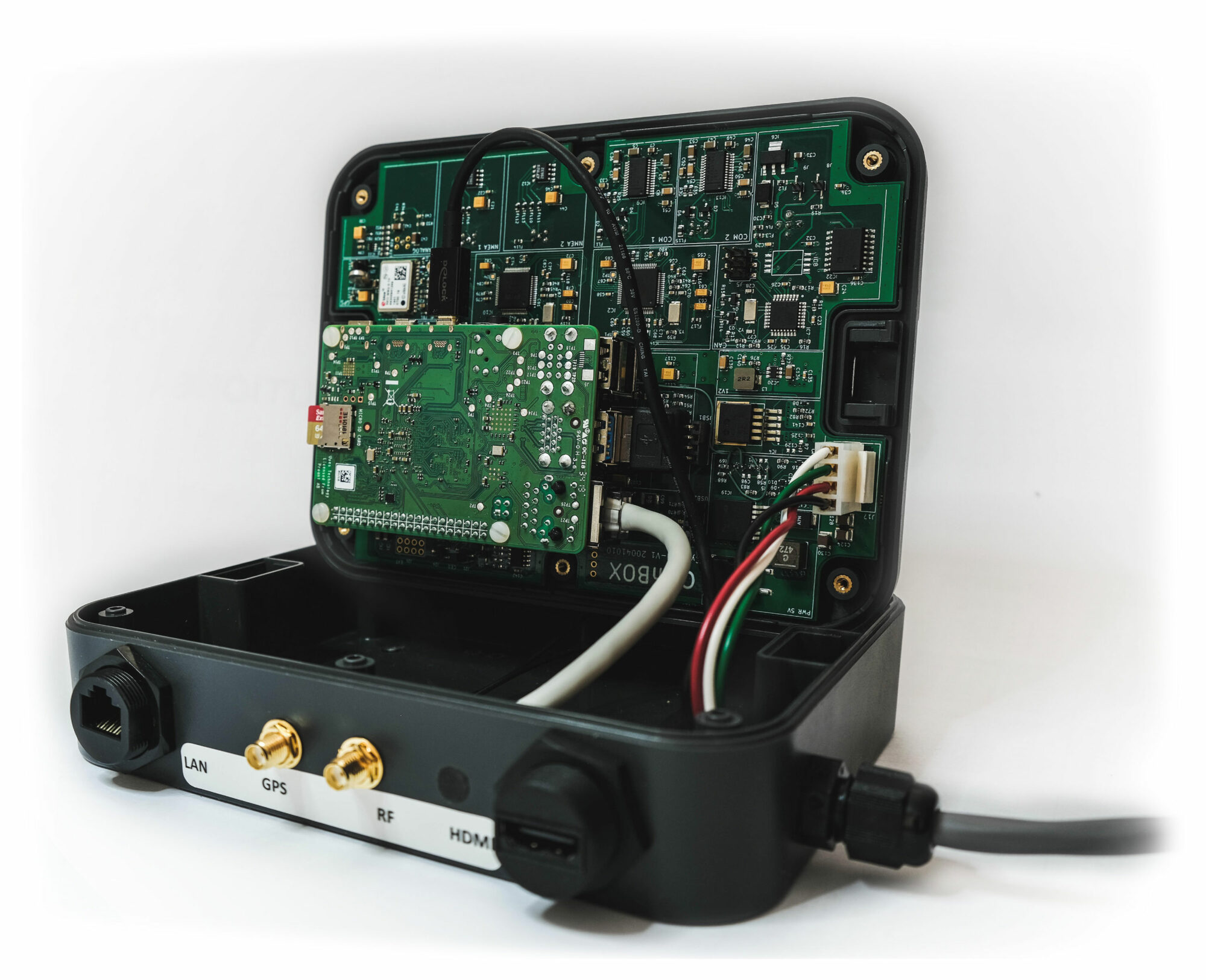 sailingboat autopilot - CysBOX internal view